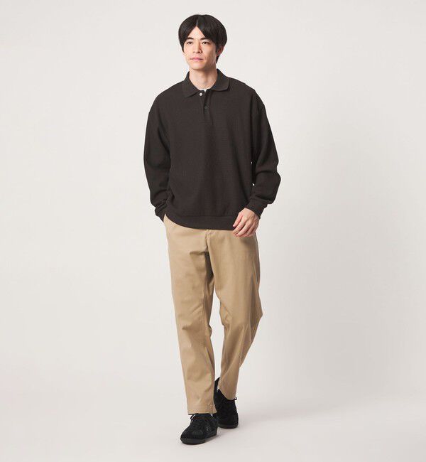 UNITED ARROWS green label relaxing「ワッフル 長袖 ポロシャツ」|ポロシャツ|