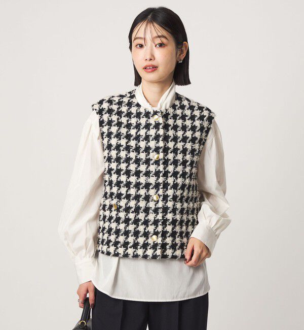 UNITED ARROWS green label relaxing「ファンシー チドリ ツイード ジレ ベスト」|ベスト・ジレ|