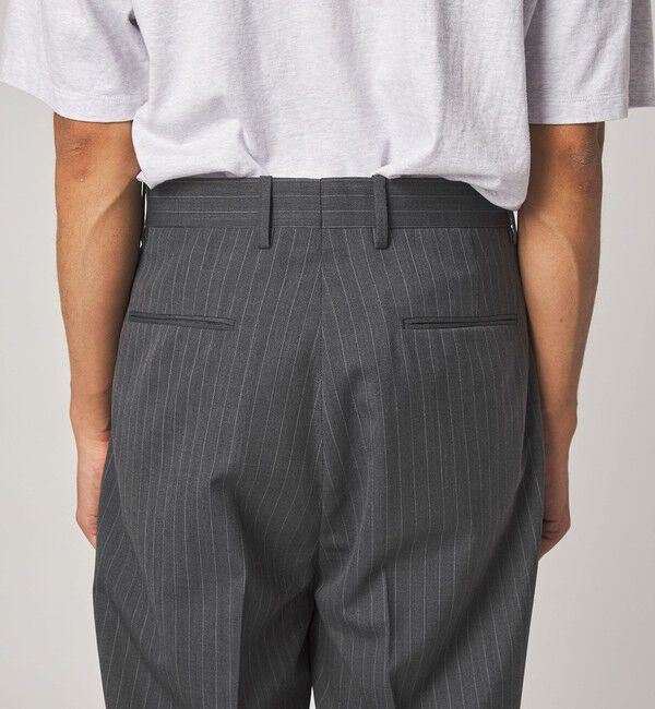 STEVEN ALAN「＜Steven Alan＞ TW ストライプ イン ツープリーツ ドレス トラウザーズ II」|スラックス|
