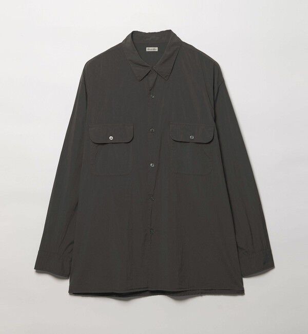 STEVEN ALAN「＜Steven Alan＞ シアー ナイロン ガーメントダイ シャツ」|シャツ・ブラウス|DK.GRAY