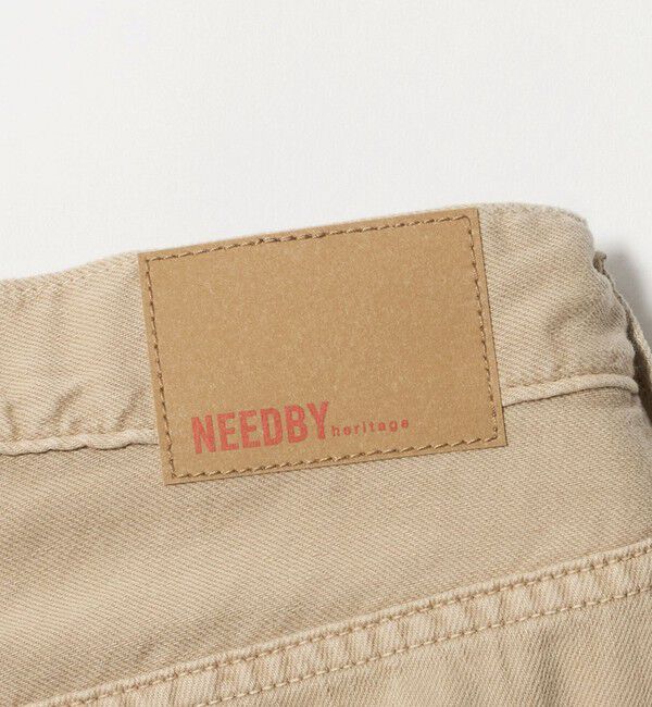 BEAUTY&YOUTH UNITED ARROWS「【別注】＜NEEDBY heritage＞ワイドフレア デニムパンツ/ベージュ」|デニム|