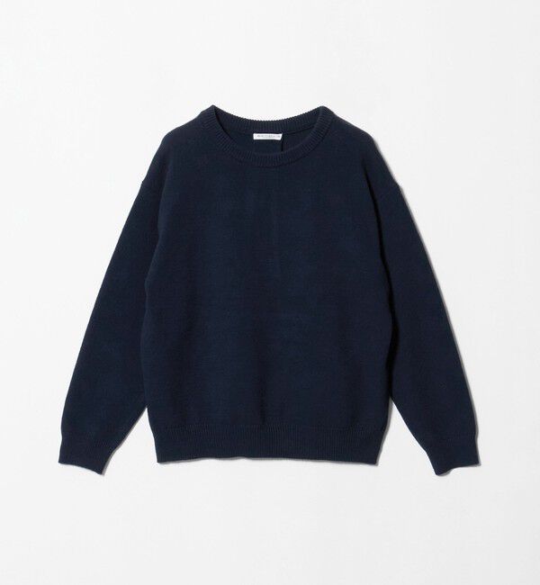 BEAUTY&YOUTH UNITED ARROWS「コットンブレンド バックタック ニットプルオーバー ウォッシャブル」|ニット・セーター|