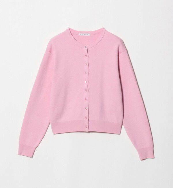 BEAUTY&YOUTH UNITED ARROWS「コットンウール スムース クルーネック カーディガン ウォッシャブル」|カーディガン|