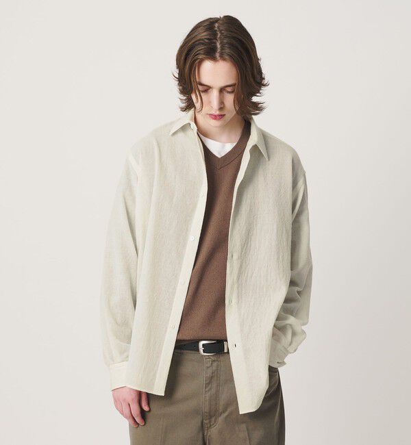 BEAUTY&YOUTH UNITED ARROWS「ウール ガーゼ レギュラー シャツ GRANDE TAPERD型」|シャツ・ブラウス|