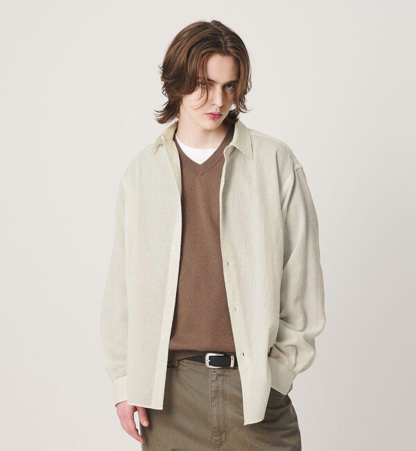 BEAUTY&YOUTH UNITED ARROWS「ウール ガーゼ レギュラー シャツ GRANDE TAPERD型」|シャツ・ブラウス|