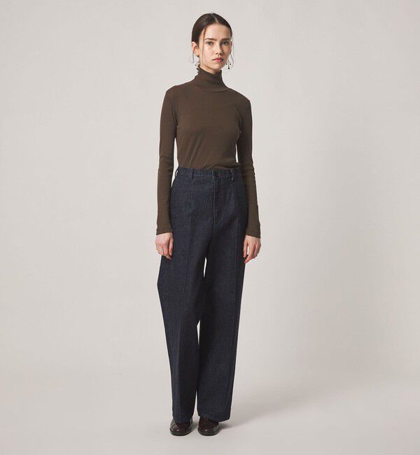 STEVEN ALAN「＜Steven Alan＞コットン シルク リブ タートルネック プルオーバー」|Tシャツ・カットソー|