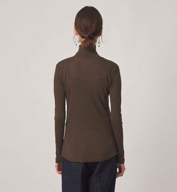 STEVEN ALAN「＜Steven Alan＞コットン シルク リブ タートルネック プルオーバー」|Tシャツ・カットソー|