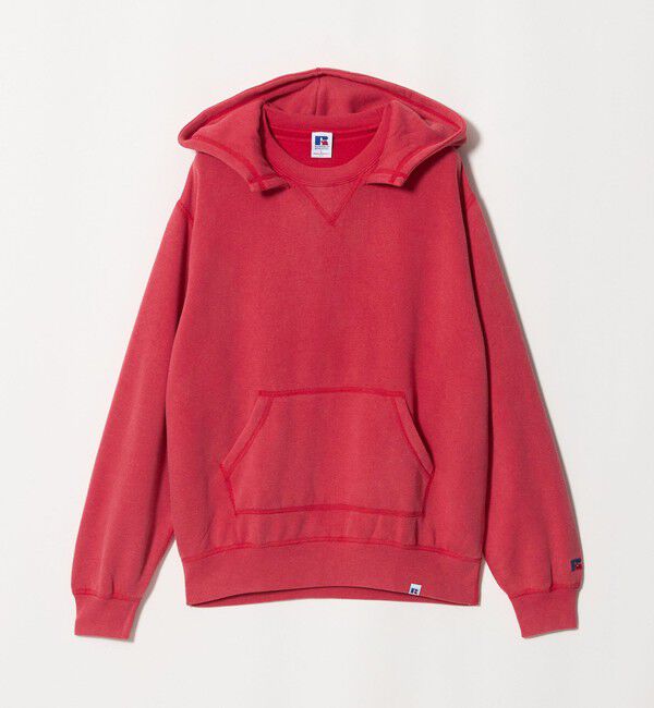 BEAUTY&YOUTH UNITED ARROWS「＜RUSSELL ATHLETIC &times; BEAUTY&YOUTH＞フェード アフターフード パーカー」|Tシャツ・カットソー|RED