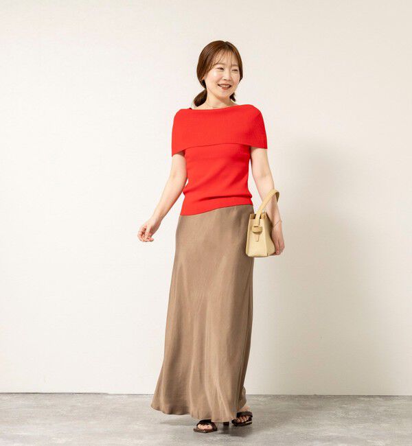 NOLLEY'S sophi「《手洗い可能》【BECシリーズ】マルチファンクションマチ付きオフショルプルオーバー」|ニット・セーター|