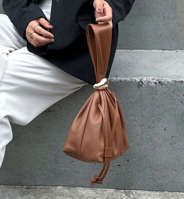 NOLLEY'S「【林(mayumi_nol)別注】MARUMI BAG」|ショルダー・メッセンジャー|キャメル