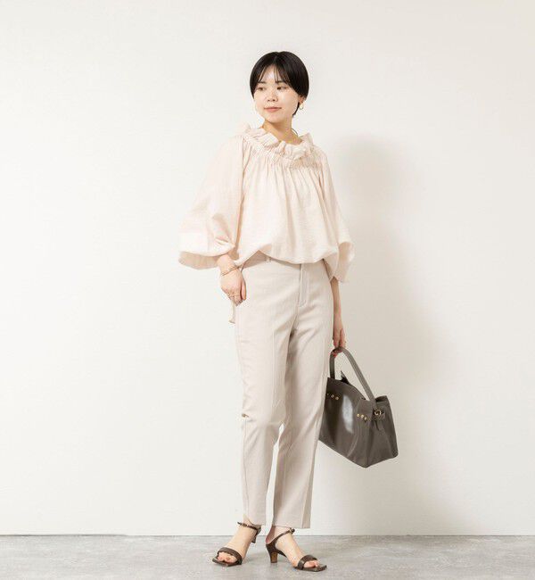 NOLLEY'S sophi「《セットアップ対応/UVカット/接触冷感》ウォッシャブルDry toro テーパードパンツ」|チノ|