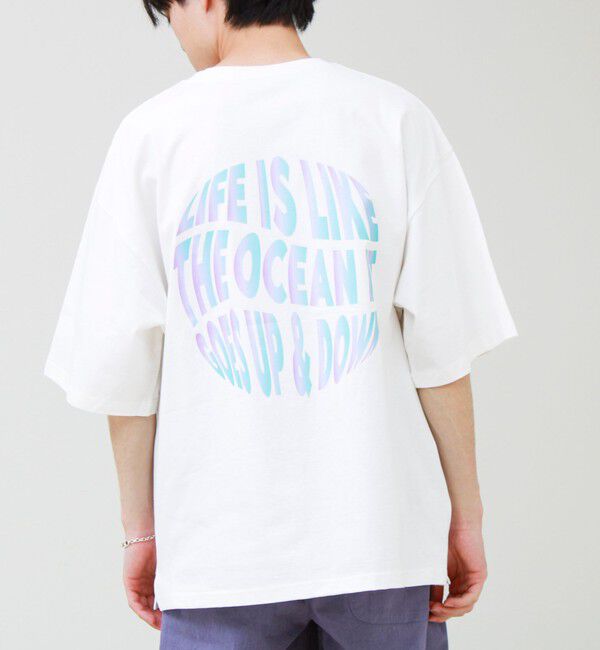 GLOSTER「【1枚でキマる主役TEE】フォト&times;メッセージプリントTEE」|Tシャツ・カットソー|ホワイト系その他3
