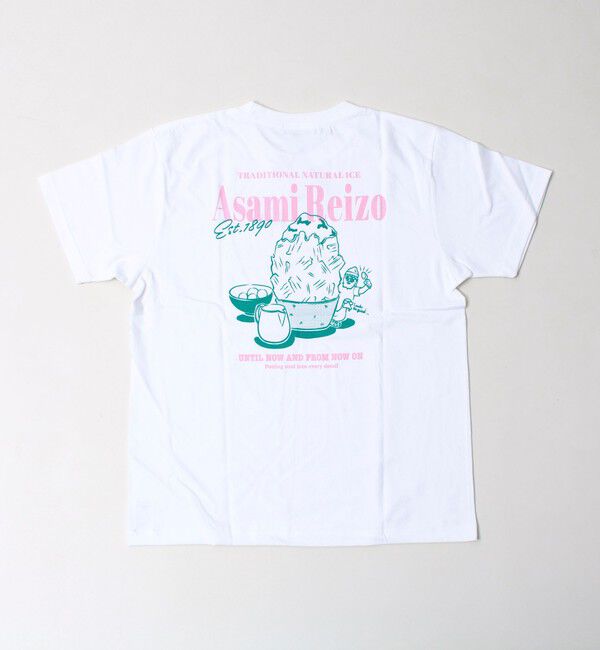 FREDY MAC「【Duckster&times;阿左美冷蔵】コラボ かき氷と白玉Tシャツ ユニセックス」|Tシャツ・カットソー|ホワイト