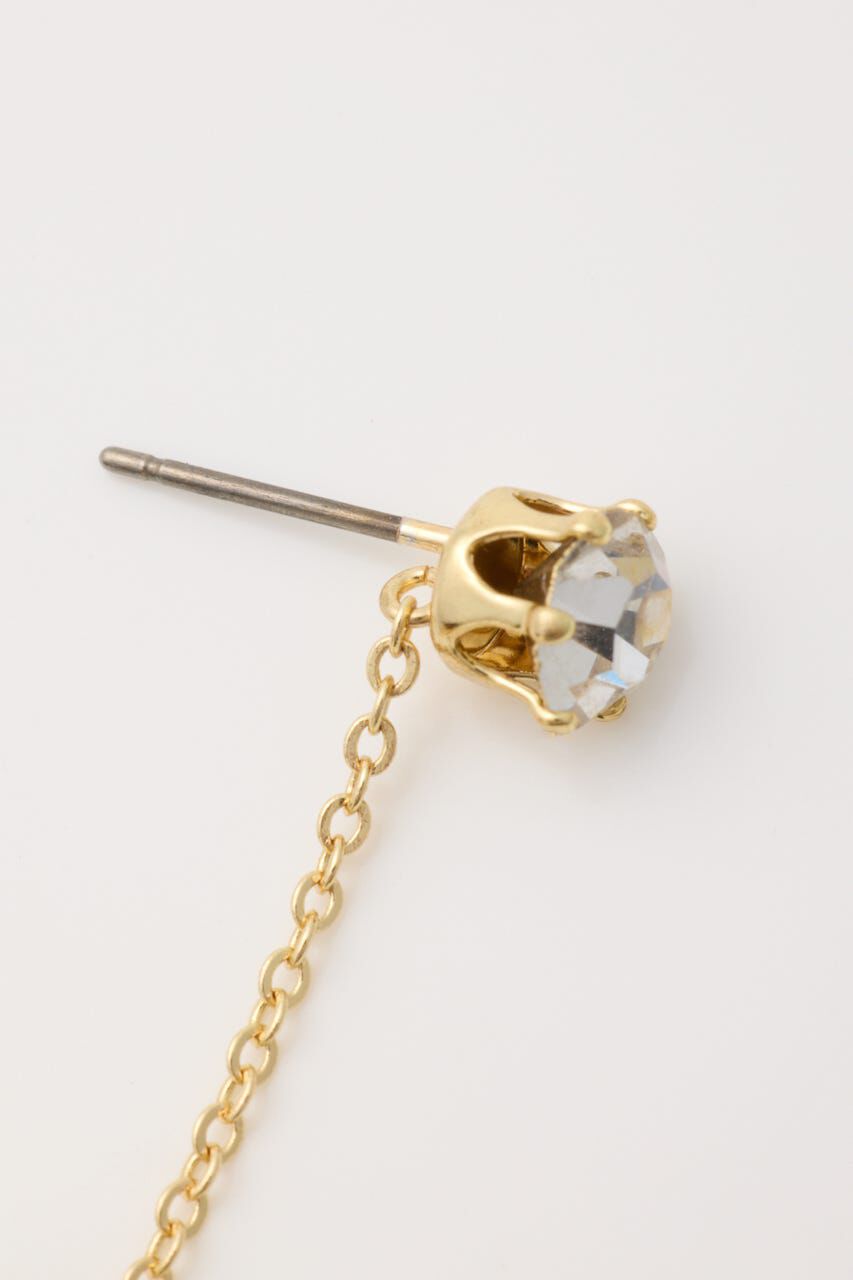 rienda「フェイクパールハンギングピアス」|ピアス|