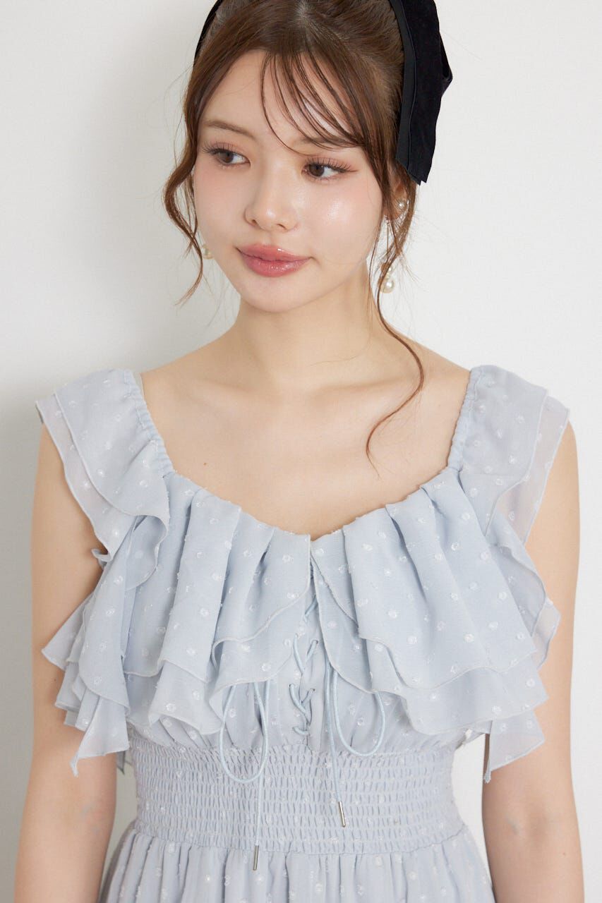 rienda「レースアップキャミミニワンピース」|ワンピース|