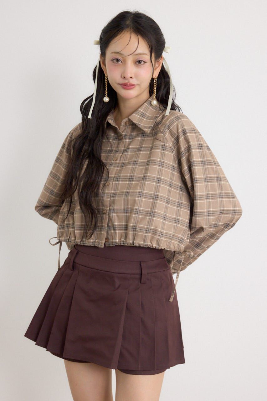 rienda「ドロストシャツ」|シャツ・ブラウス|BRN