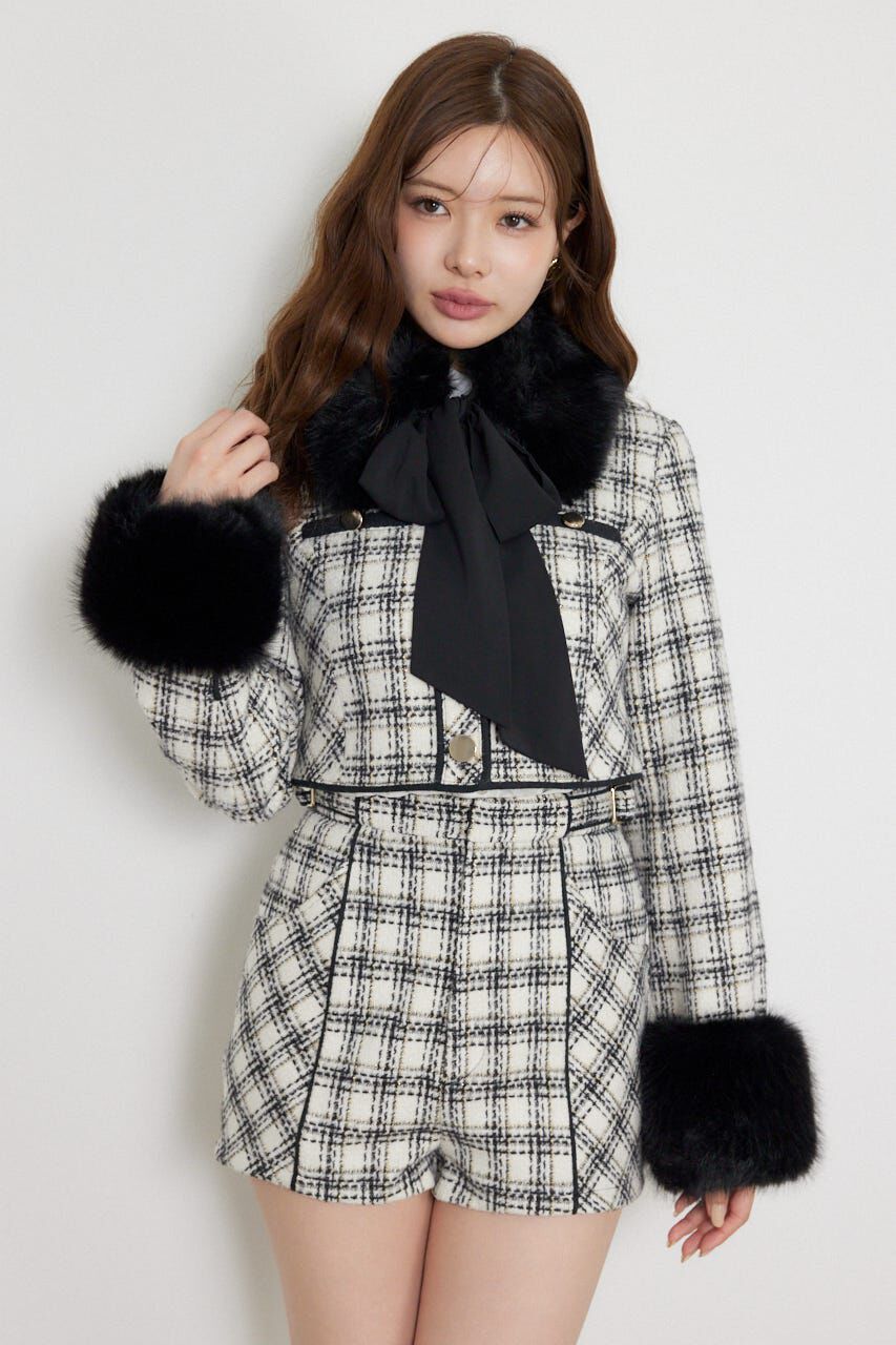 rienda「ティペットセットツイードジャケット」|その他|