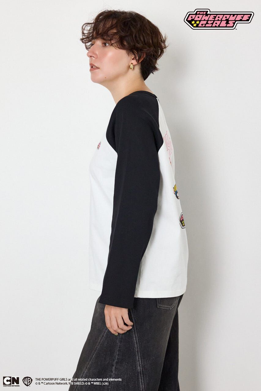 RODEO CROWNS「(パワーパフ ガールズ)ラグランロングスリーブTシャツ」|Tシャツ・カットソー|