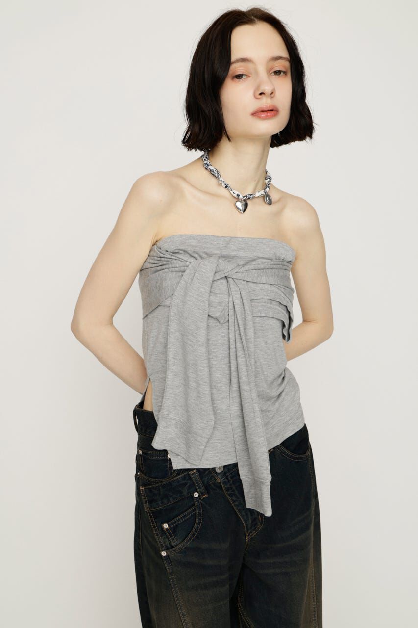 SLY「MANY WAY TUBE トップス」|チューブトップ|T.GRY