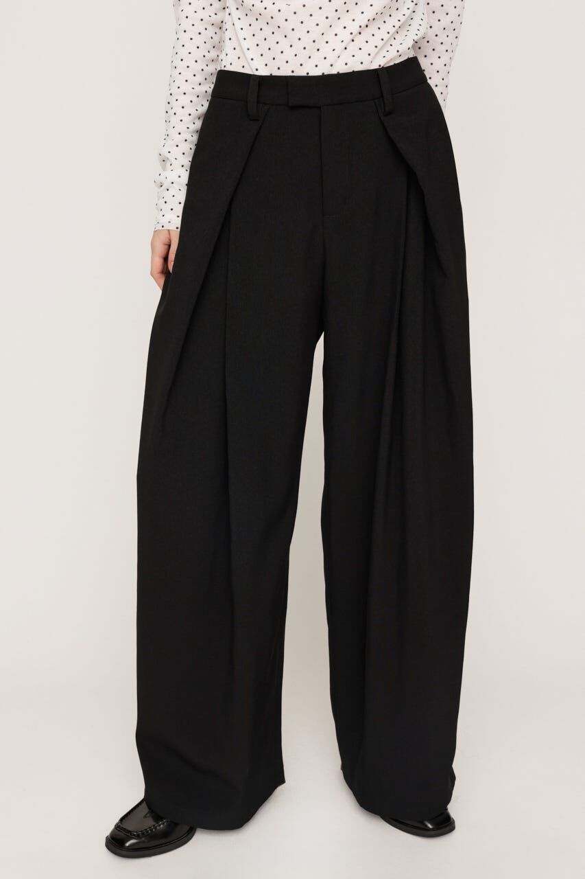 SLY「TUCK WIDE MANNISH SLACKS」|その他|BLK