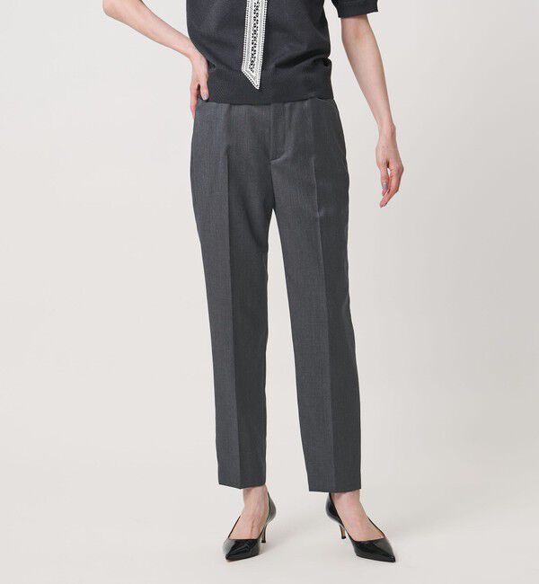 UNITED ARROWS「Vitale Barberis Canonico スリム テーパードパンツ」|スラックス|DK.GRAY