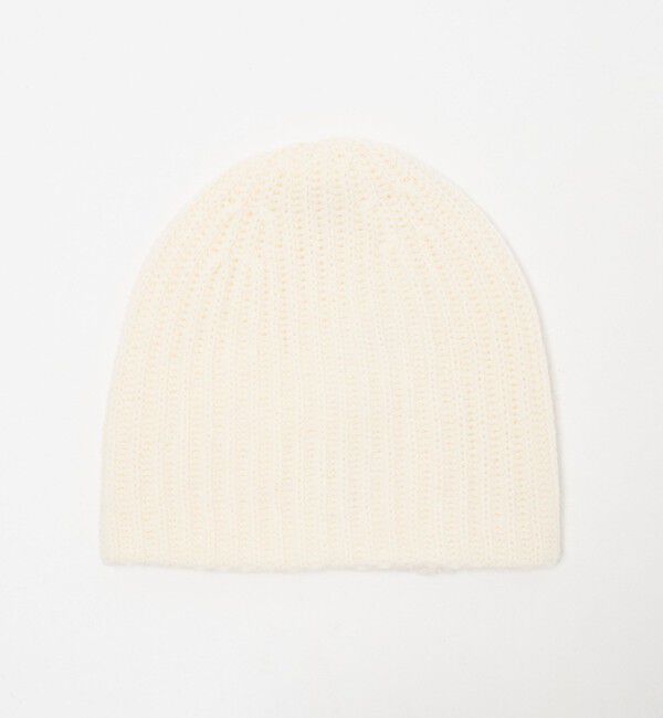 UNITED ARROWS「ウール/カシミヤ アゼ ニットキャップ」|ニット帽|OFF WHITE