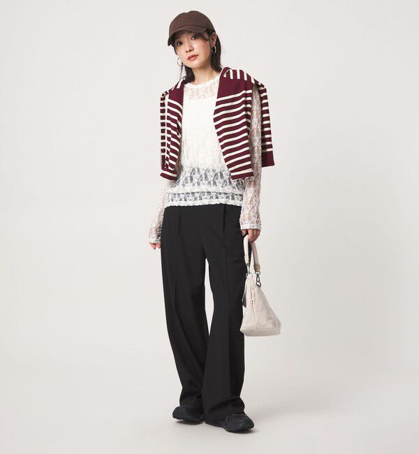 UNITED ARROWS green label relaxing「【WEB限定】＜at ease＞レース カットソー」|Tシャツ・カットソー|