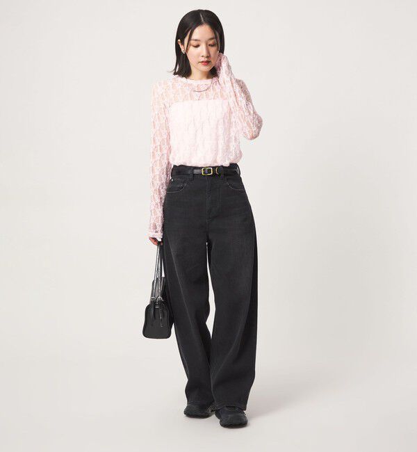 UNITED ARROWS green label relaxing「【WEB限定】＜at ease＞レース カットソー」|Tシャツ・カットソー|