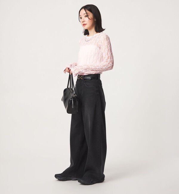 UNITED ARROWS green label relaxing「【WEB限定】＜at ease＞レース カットソー」|Tシャツ・カットソー|