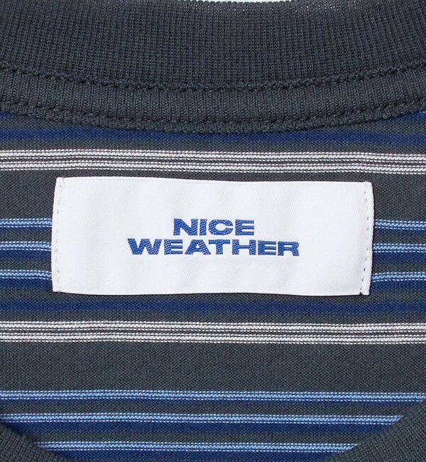 NICE WEATHER「＜NICE WEATHER＞マルチボーダー ロングスリーブ Tシャツ」|Tシャツ・カットソー|