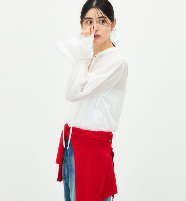 NOLLEY'S「刺繍レースブラウス」|シャツ・ブラウス|