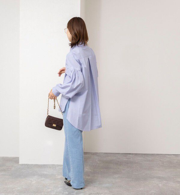 NOLLEY'S「【MARILYN MOON/マリリーンムーン】stripe embroidery tie blouse」|シャツ・ブラウス|