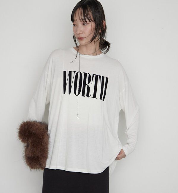  「《さらっとした着心地》WORTHロゴロンT」|Tシャツ・カットソー|