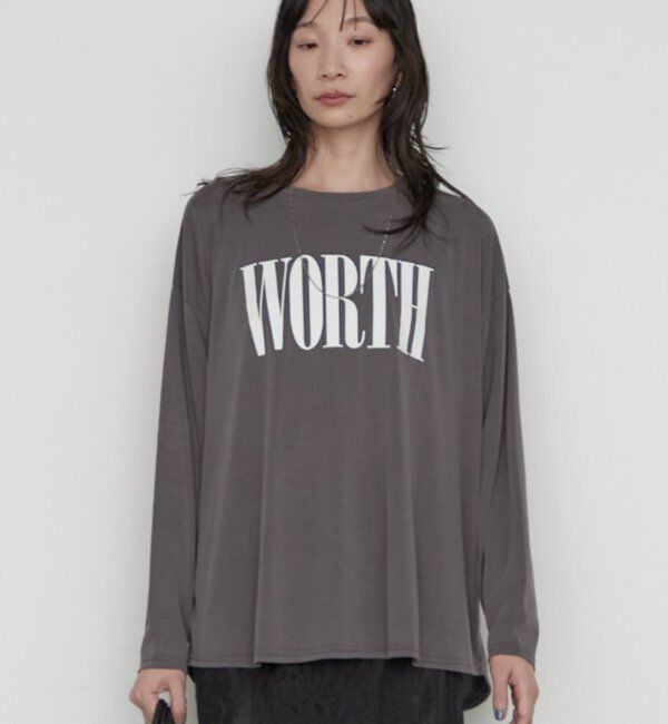  「《さらっとした着心地》WORTHロゴロンT」|Tシャツ・カットソー|