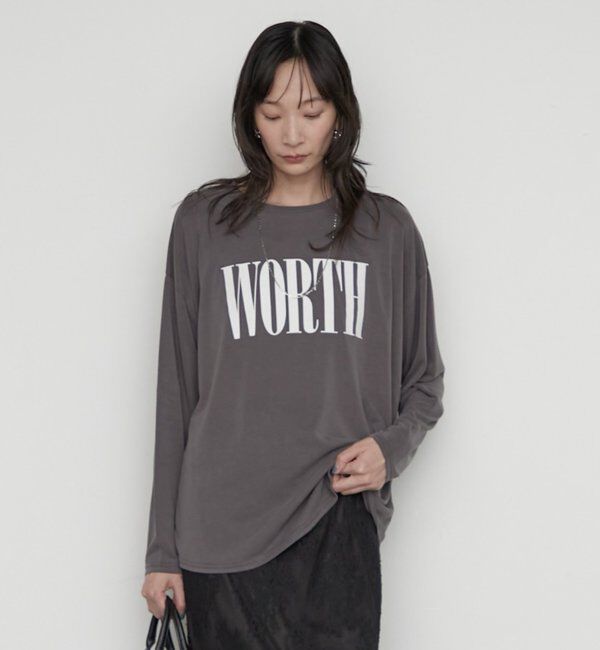  「《さらっとした着心地》WORTHロゴロンT」|Tシャツ・カットソー|