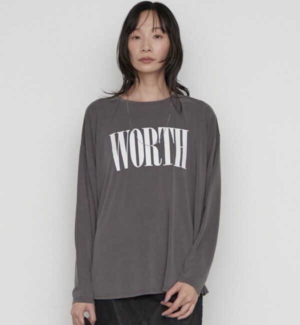 「《さらっとした着心地》WORTHロゴロンT」|Tシャツ・カットソー|