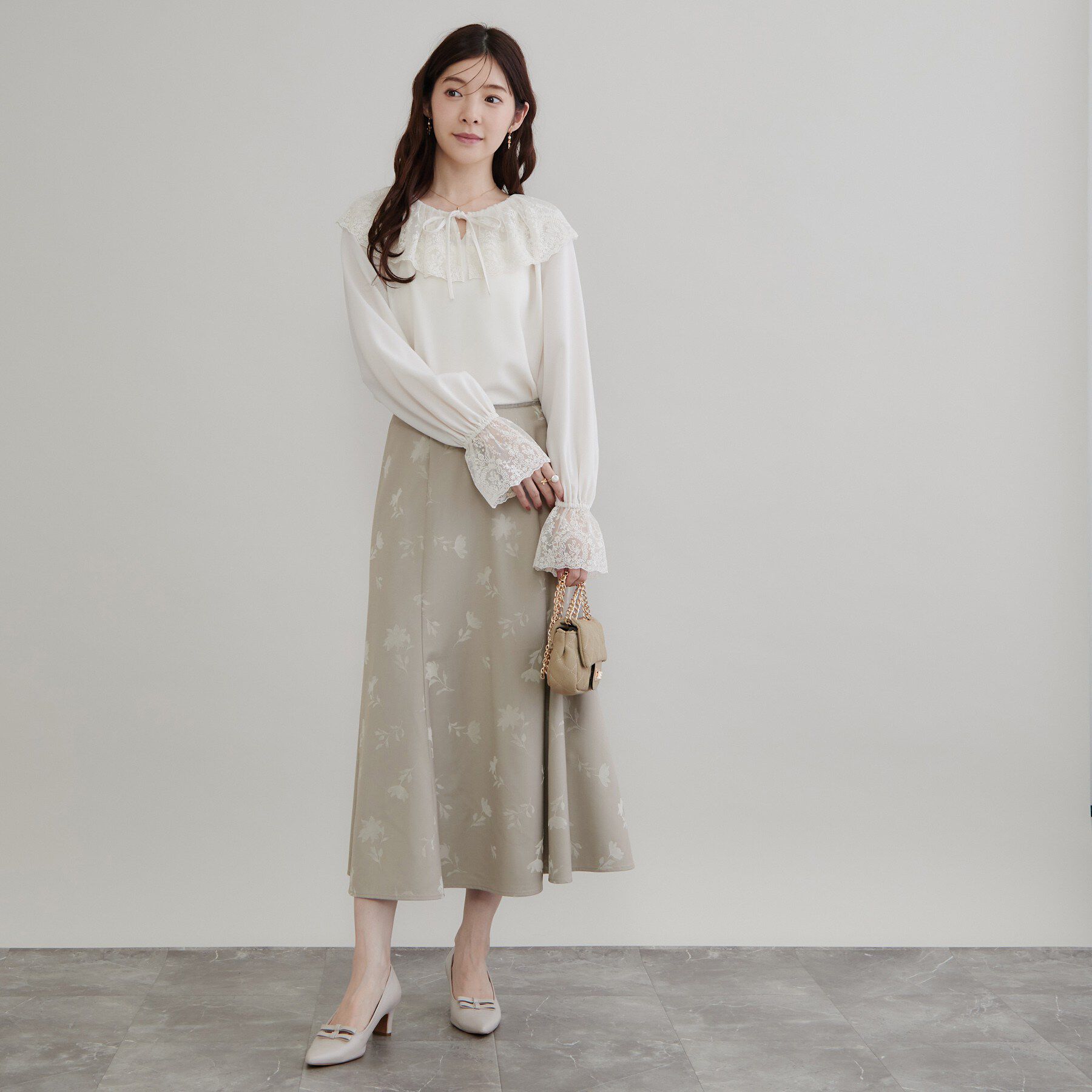 Couture broach「フロッキーフラワーマーメイドスカート」|スカート|