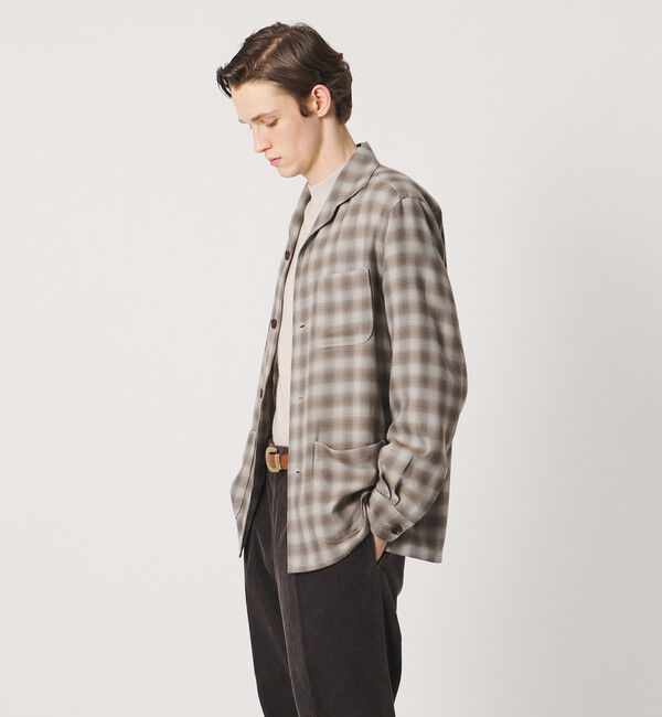 UNITED ARROWS「オンブレチェック シャツジャケット」|シャツ・ブラウス|MOCA