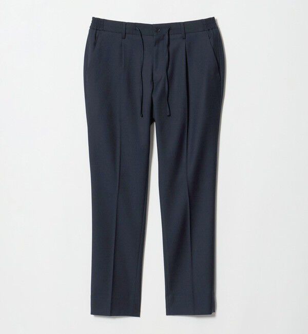 UNITED ARROWS「サイドシャーリング 1プリーツ スリムテーパード スラックス ヨコストレッチ」|スラックス|