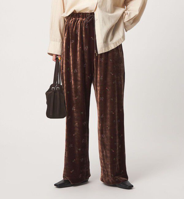 UNITED ARROWS green label relaxing「シシュウ ベロア パンツ」|その他|DK.BROWN