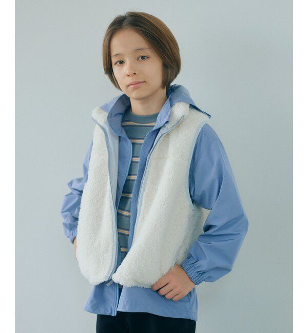 UNITED ARROWS green label relaxing「ボア ジップ ベスト / キッズ 100cm-160cm」|その他|