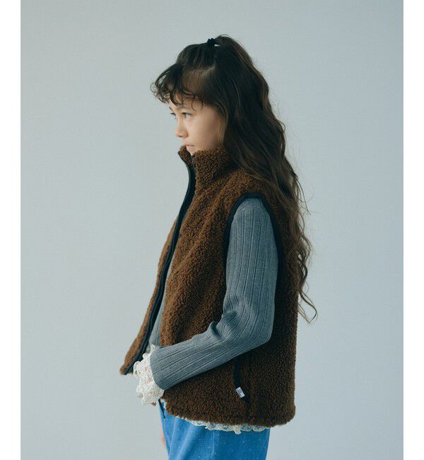 UNITED ARROWS green label relaxing「ボア ジップ ベスト / キッズ 100cm-160cm」|その他|