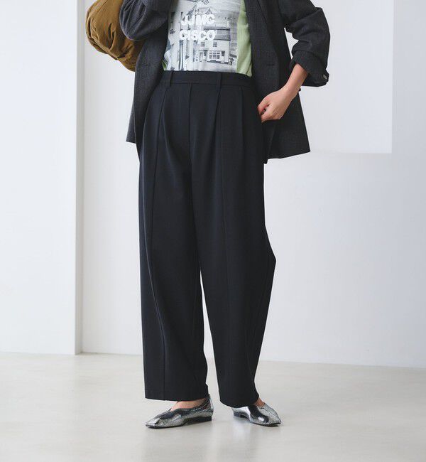 BEAUTY&YOUTH UNITED ARROWS「【WEB限定 Wardrobe DAILY MINIMAL】ジャージー タックカーブパンツ ウォッシャブル」|その他|