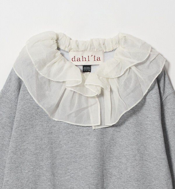 BEAUTY&YOUTH UNITED ARROWS「【WEB限定】＜dahl&rsquo;ia＞リメイク フリルカラー スウェット」|スウェット・ジャージ|