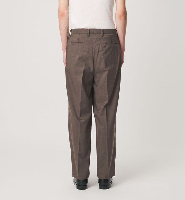 BEAUTY&YOUTH UNITED ARROWS「ウールブレンド 1プリーツ テーパード スラックス NO.9 ウォッシャブル」|チノ|