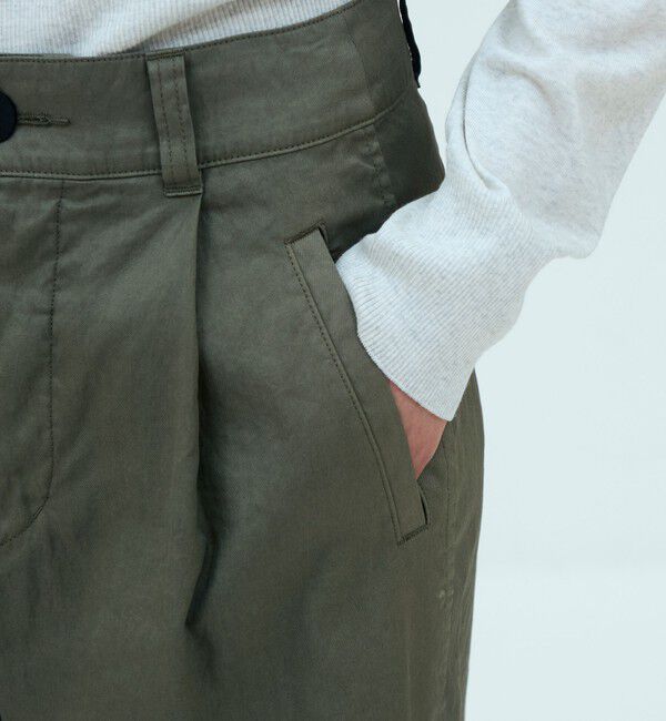GALERIE VIE「ピースダイコットンギャバジン タックワイドパンツ」|その他|