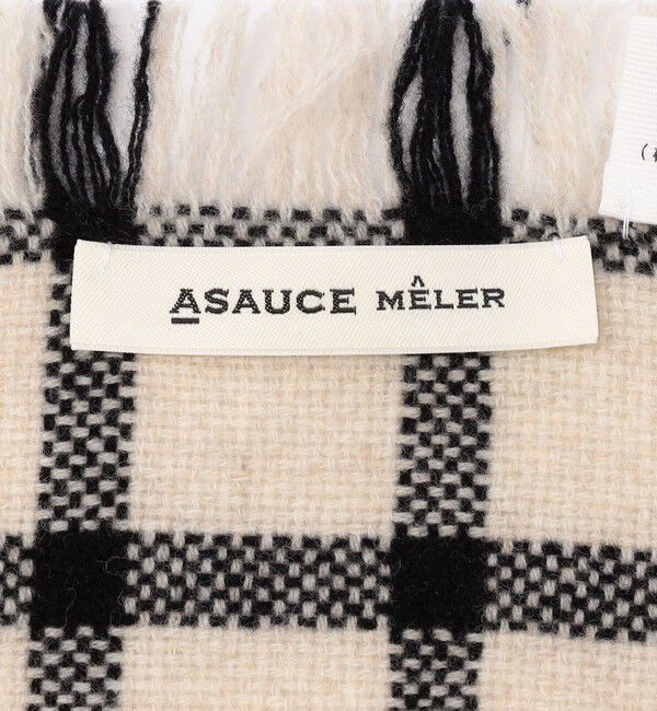 TOMORROWLAND GOODS「ASAUCE MELER リファインウールツイーディーチェック ストール」|ストール|