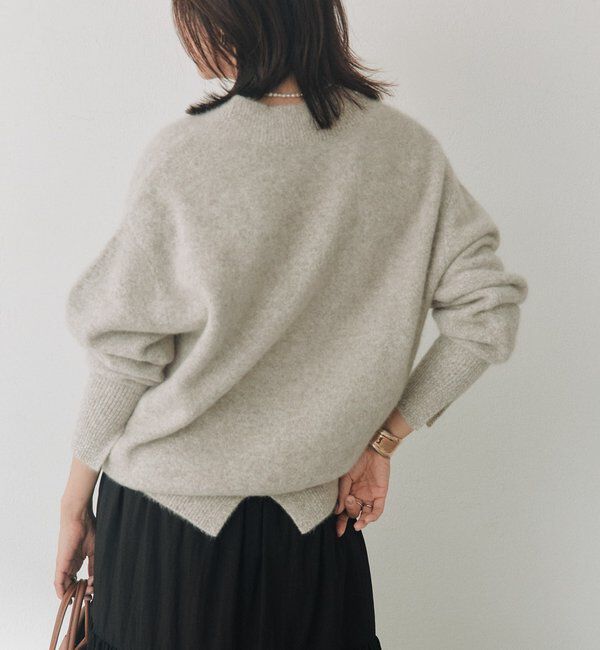  「ヘアリーヤーンメランジニット」|ニット・セーター|