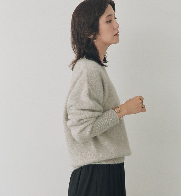  「ヘアリーヤーンメランジニット」|ニット・セーター|