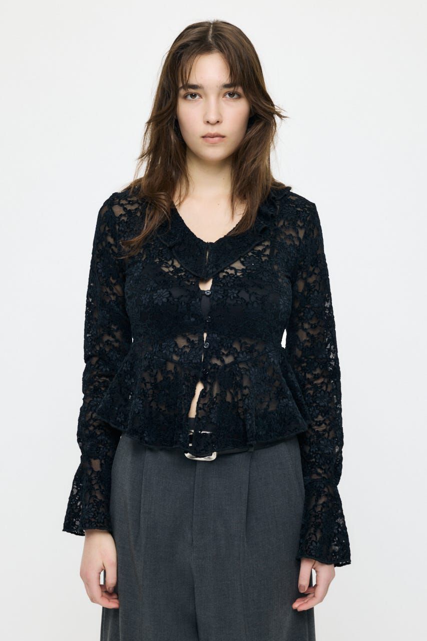 MOUSSY「FRILL LACE ブラウス」|Tシャツ・カットソー|
